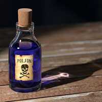 image of a bottle of poison