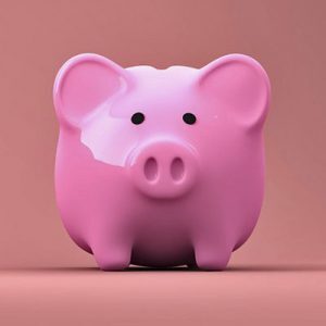 little pink piggy bank
