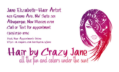 Biz Card for Hair by Crazy Jane