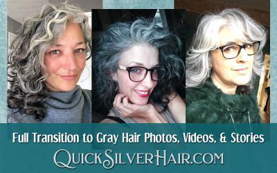 18 Before and After Transitions to Gray Hair: Photos, Videos, & Stories