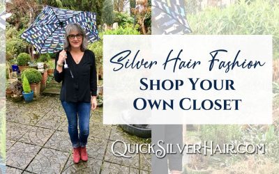 Silver Hair Fashion: Shop Your Own Closet