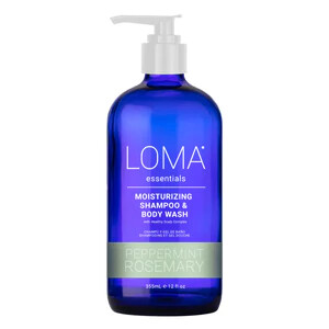 image of bottle of LOMA essentials Moisturizing Shampoo and Body Wash