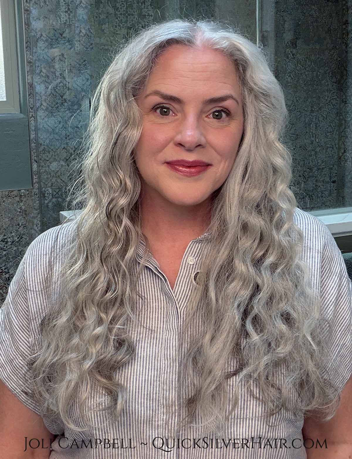 Joli Campbell after using Curlsmith Curl Reviving Wands