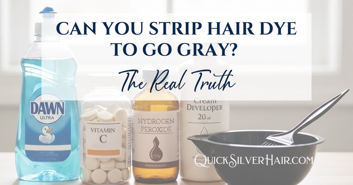 Can You Strip Hair Dye to Go Gray? The Truth About Color Removers and DIY Recipes title image