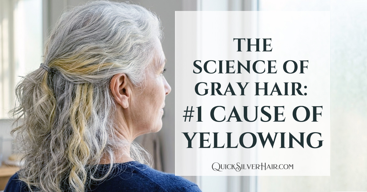 The Science of Gray Hair Yellowing- Understanding Oxidative Stress The Science of Gray Hair Yellowing: Understanding Oxidative Stress title image