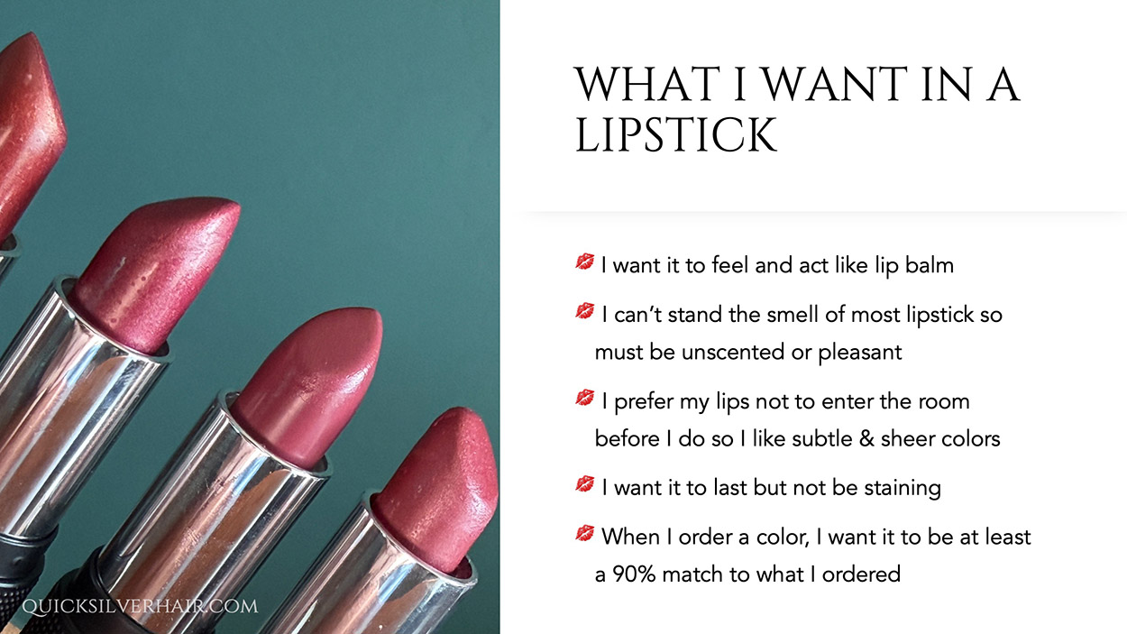 What I Want in A Lipstick