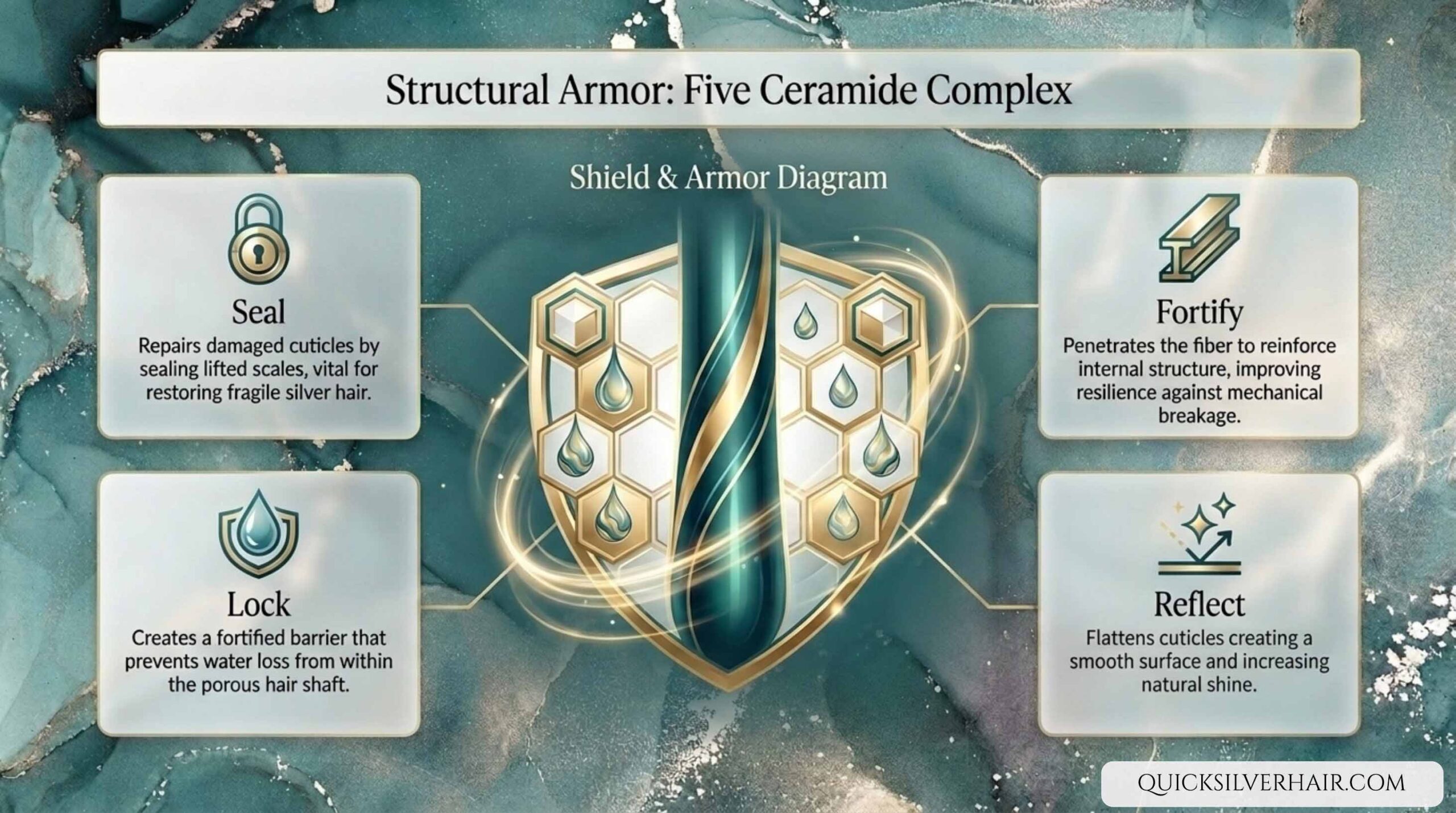 qualities of five ceramide complex slide